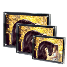 China Supplier Wholesale 4x6", 5x7", 8x10", A4 Acrylic Magnetic Photo Frame for Home Decor